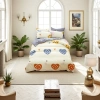 Color púrpura estampado floral ropa de cama de algodón kit edredón de cuatro piezas textil para el hogar 124144820 Specification image